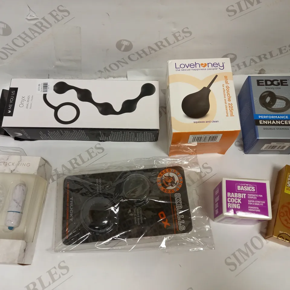 LOT OF APPROXIMATELY 30 MEN'S SEX TOYS & ACCESSORIES