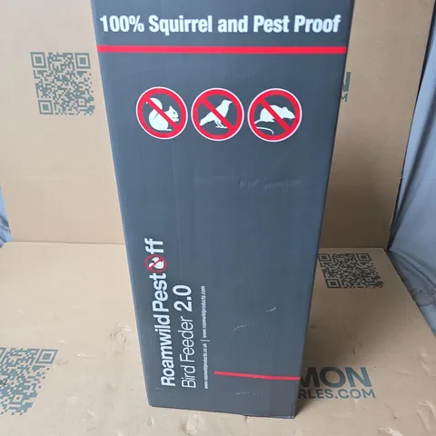 ROAMWILD BIRD FEEDER 2.0 – 100% SQUIRREL & PEST PROOF (SUNFLOWER/MIXED SEED FEEDER) – BOXED