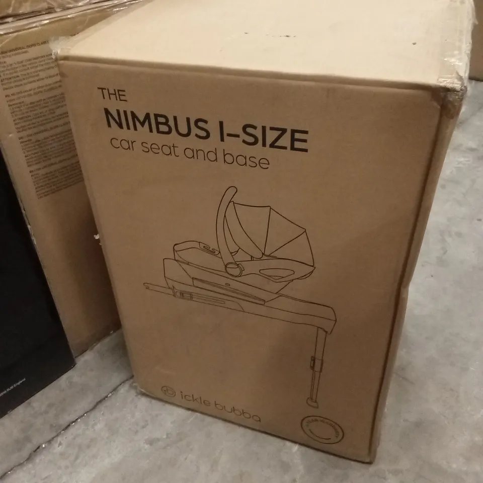 BOXED ICKLE BUBBA THE NIMBUS I-SIZE CAR SEAT & BASE