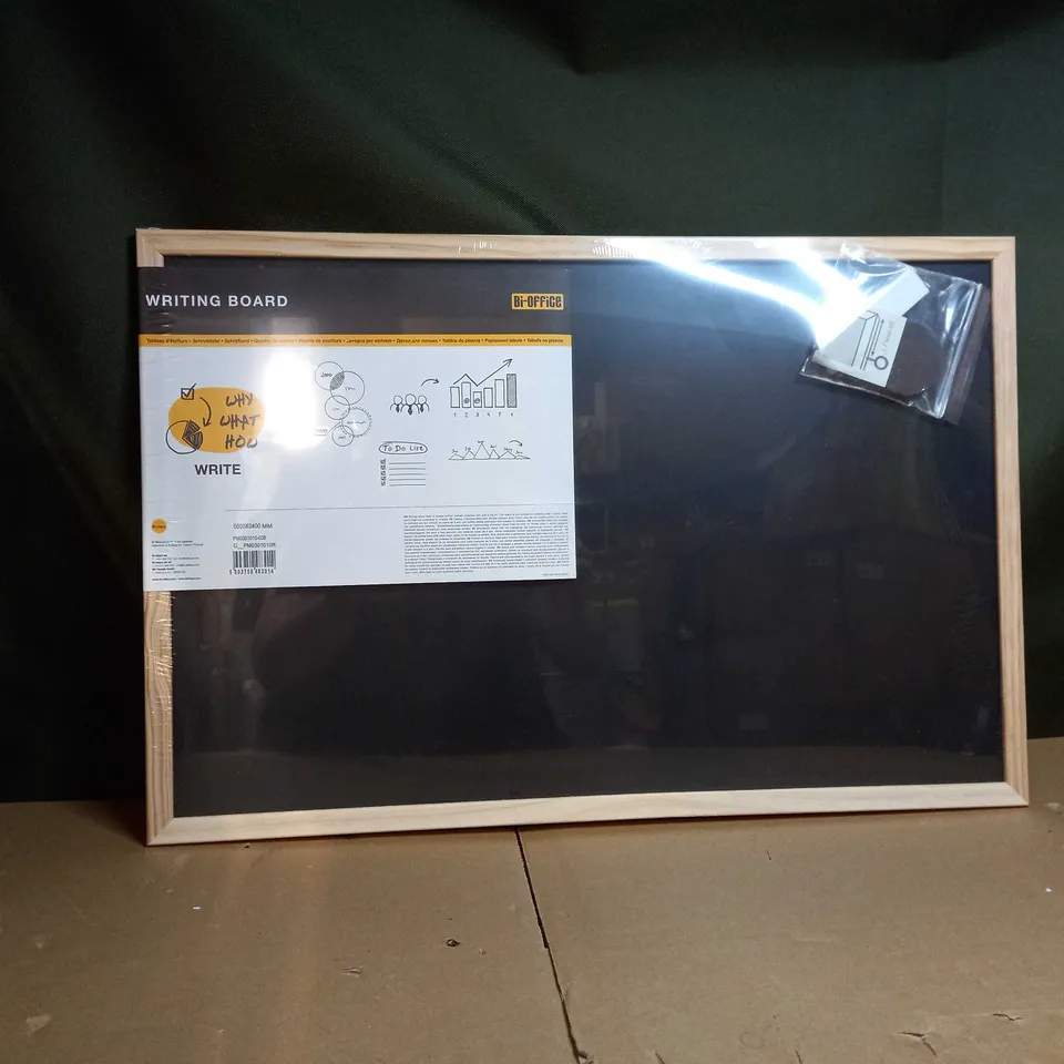 BI-OFFICE WALL MOUNTED CHALKBOARD 600X400MM