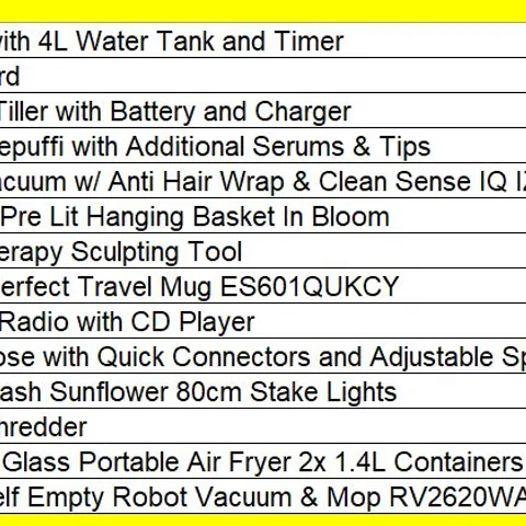 PALLET OF APPROXIMATELY 14 ASSORTED PRODUCTS TO INCLUDE;