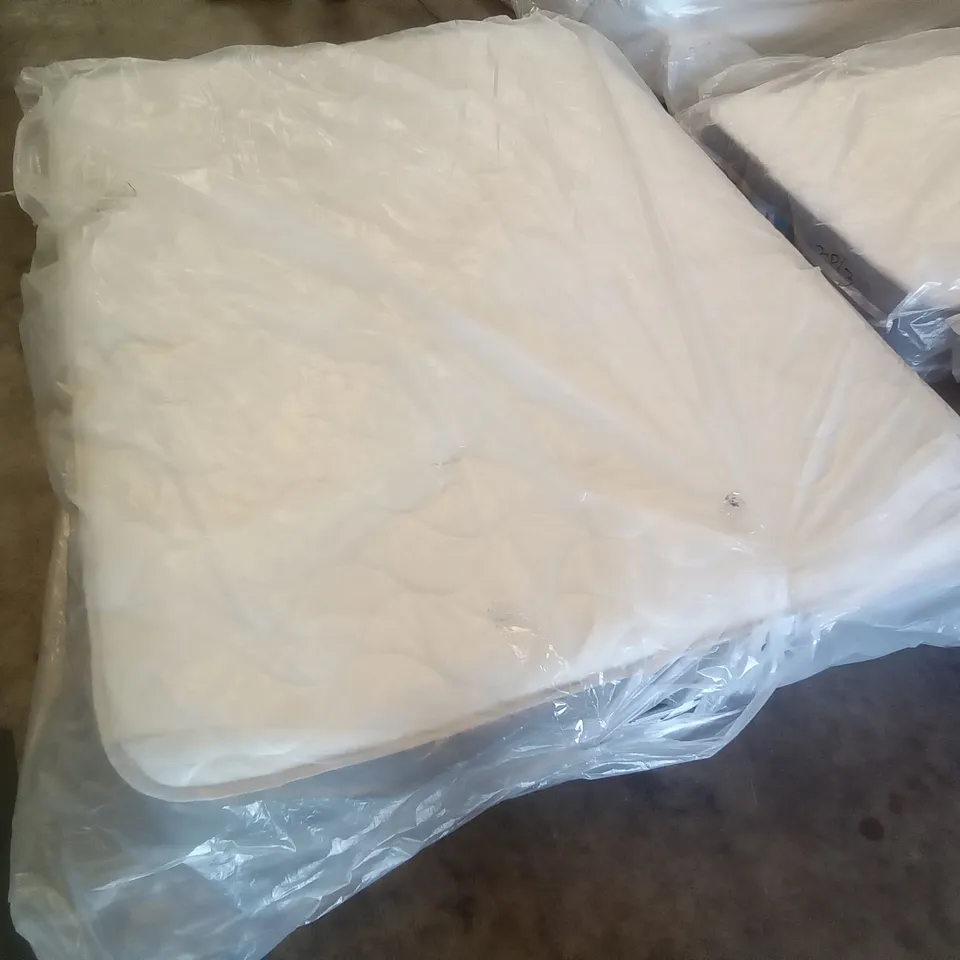 QUALITY BAGGED 4'6" DOUBLE 3 LAYER ECO MEMORY FOAM HYBRID BONNET MATTRESS 