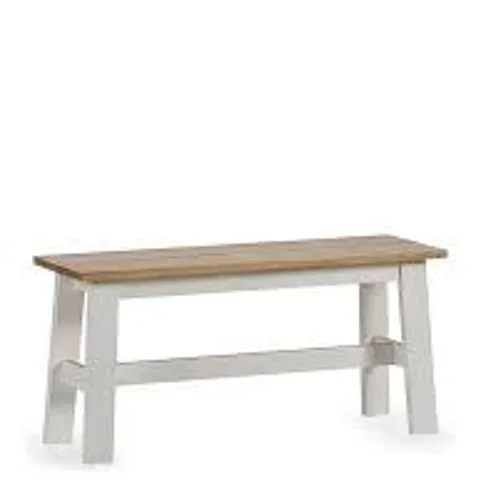 BOXED JULIAN BOWEN LINWOOD SMALL BENCH - NATURAL/WHITE (1 BOX)