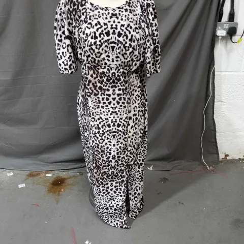 GIZO LEOPARD PRINT MAXI DRESS – WOMEN’S UK 8