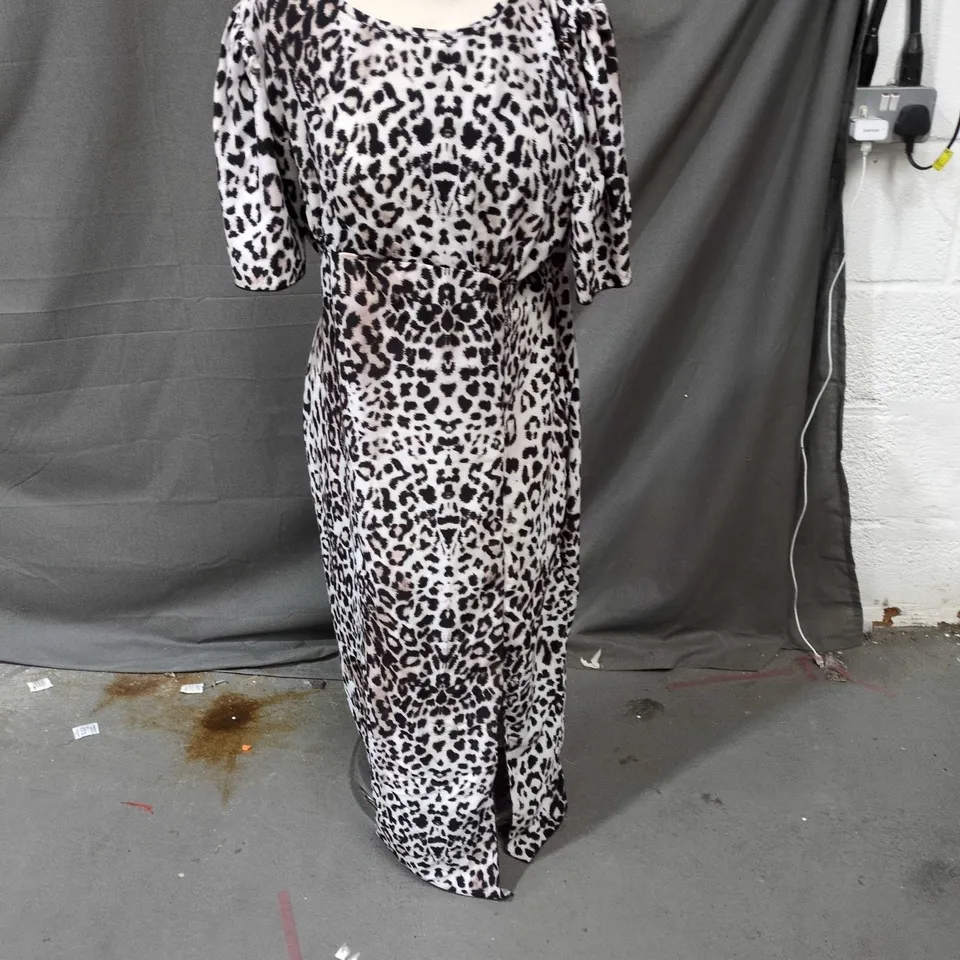 GIZO LEOPARD PRINT MAXI DRESS – WOMEN’S UK 8