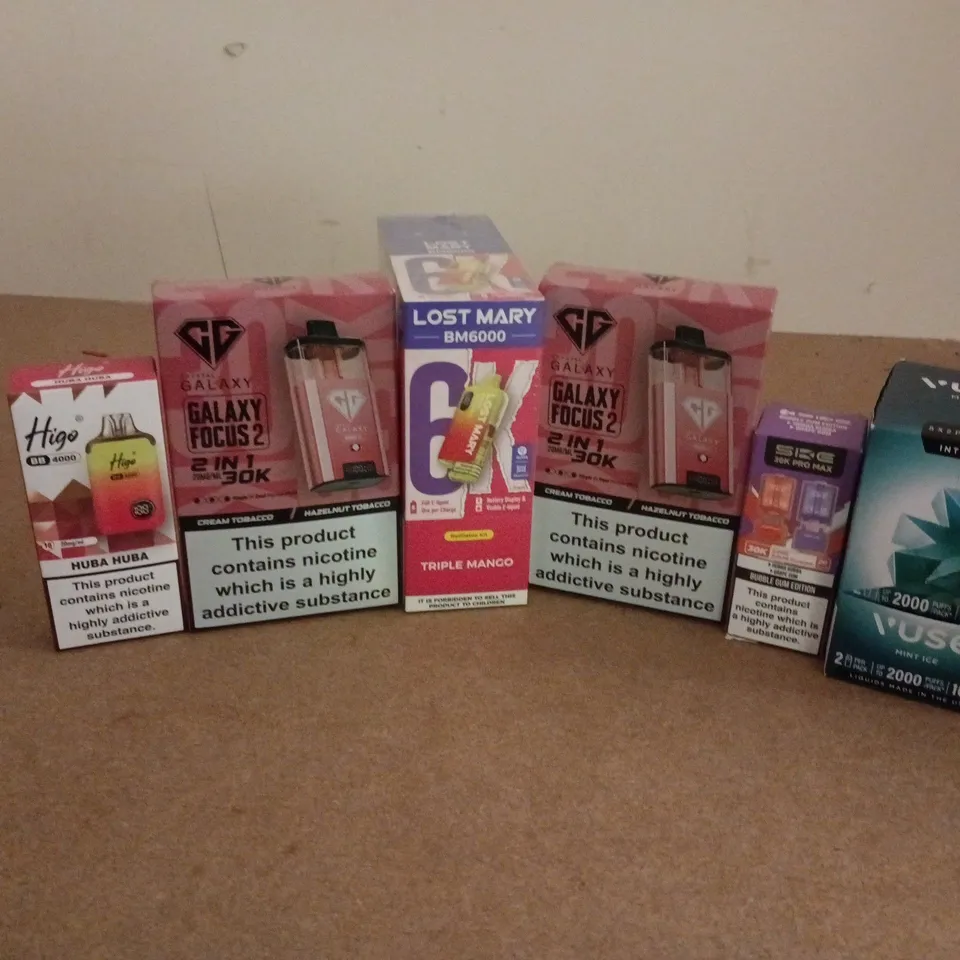 APPROXIMATELY 20 ASSORTED E-CIGARETTE PRODUCTS TO INCLUDE BRANDS SUCH AS VUSE, LOST MARY, SIKE, ETC - COLLECTION ONLY