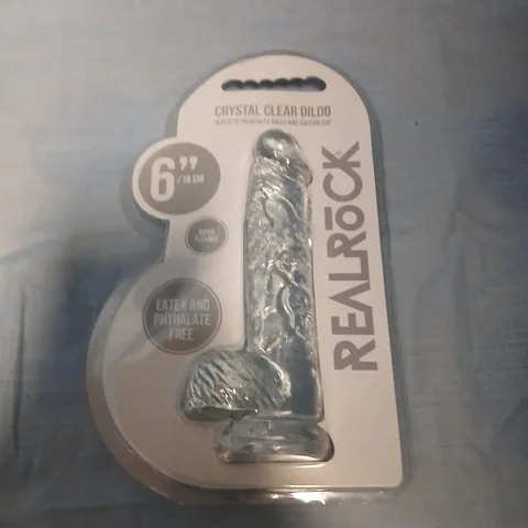 CRYSTAL CLEAR DILDO – 6-INCH (18 CM), SEALED IN PACKAGING WITH SUCTION CUP