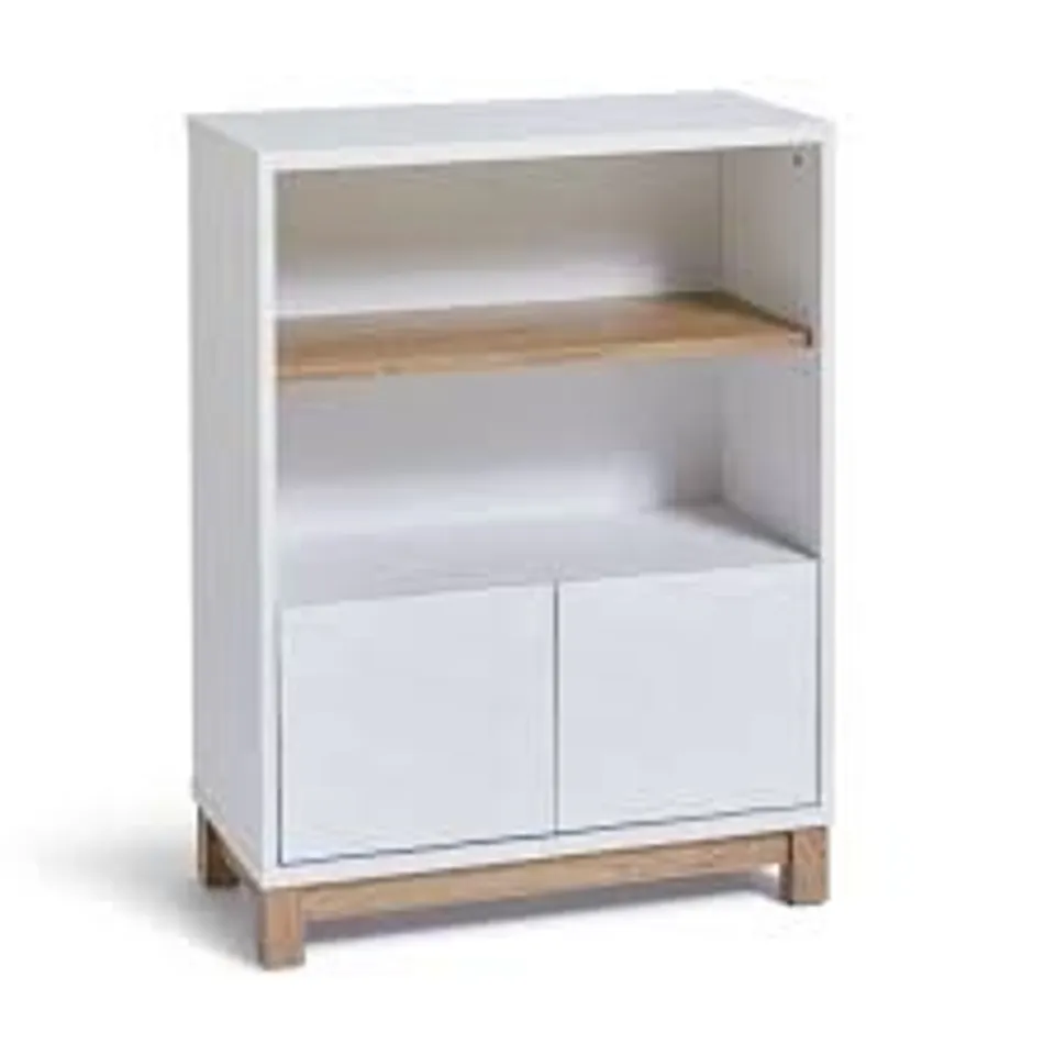 BOXED HABITAT ZANDER DOUBLE UNIT - WHITE
