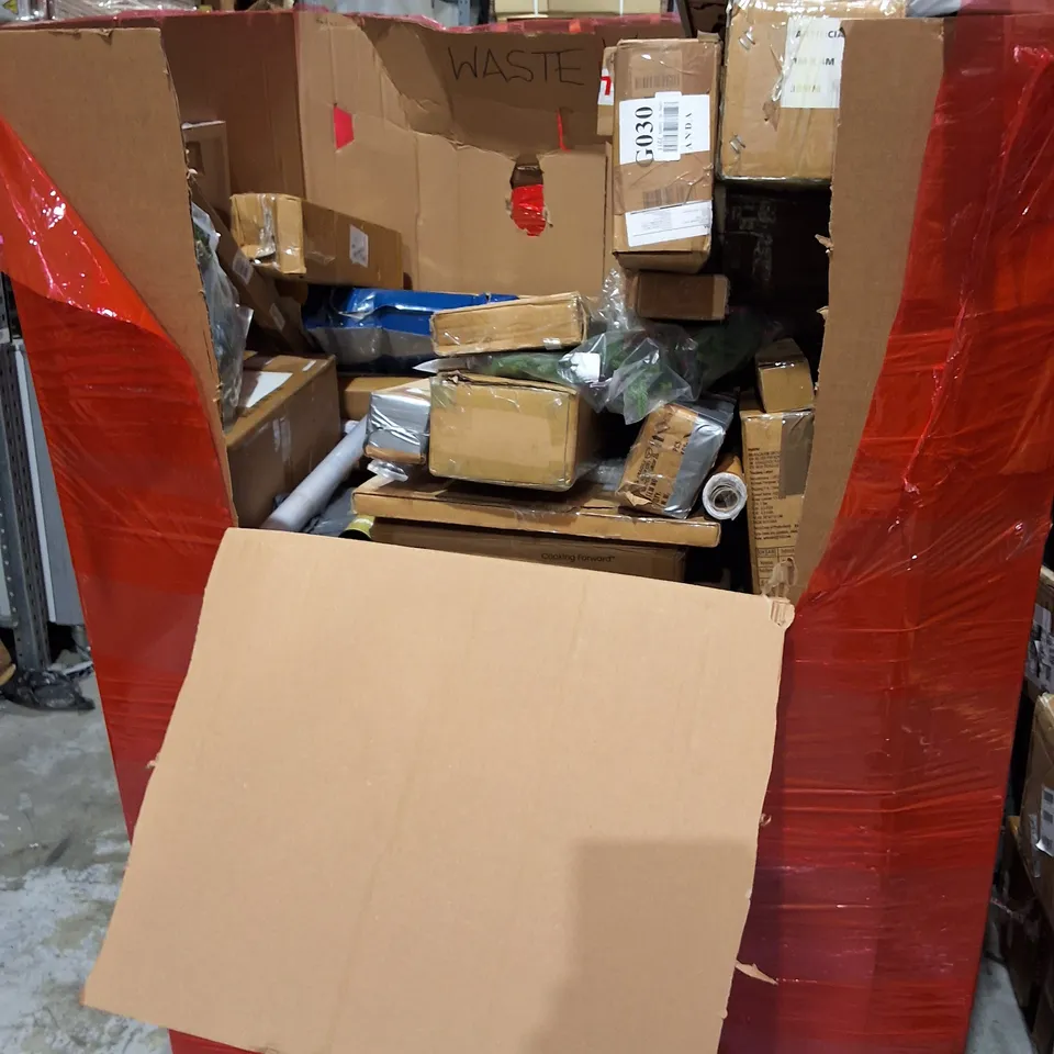 PALLET OF ASSORTED HOUSEHOLD ITEMS TO INCLUDE PICTURE FRAMES,ELECTRIC FLOOR HEATING SYSTEM