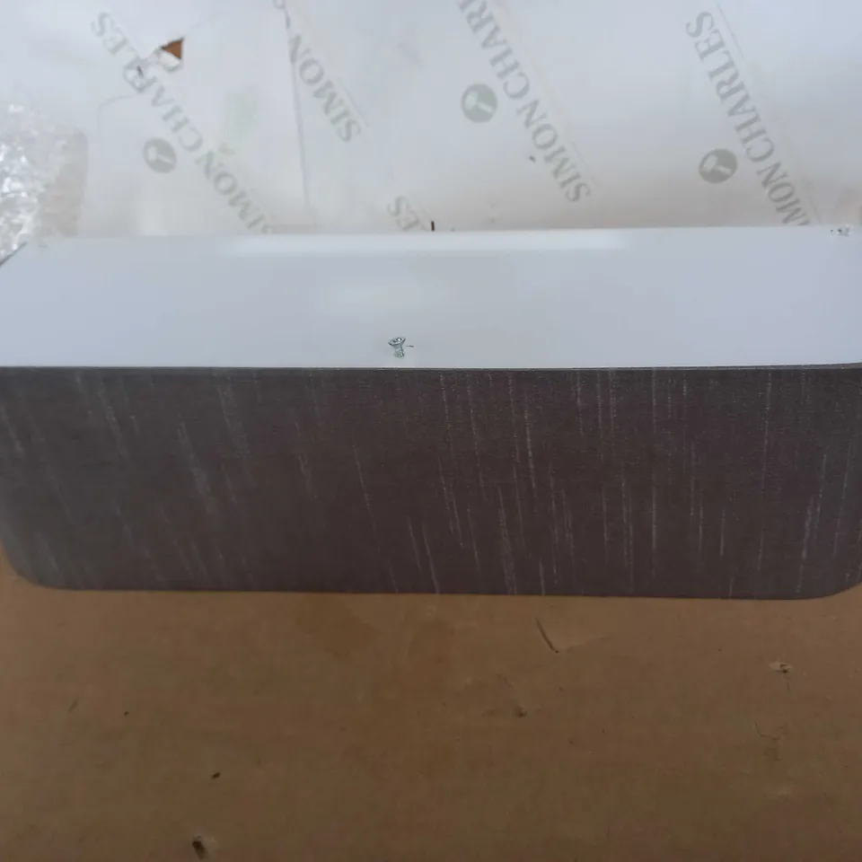 DESIGNER GREY FABRIC DIFFUSED WALL LIGHT