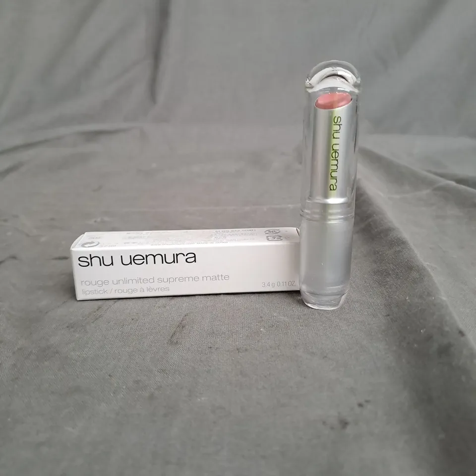 APPROXIMATELY 20 SHU UEMURA ROUGE UNLIMITED SUPREME MATTE LIPSTICKS 3.4G