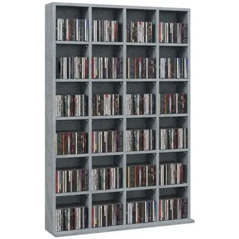 BOXED 130.5cm H MEDIA SHELVES (1 BOX)