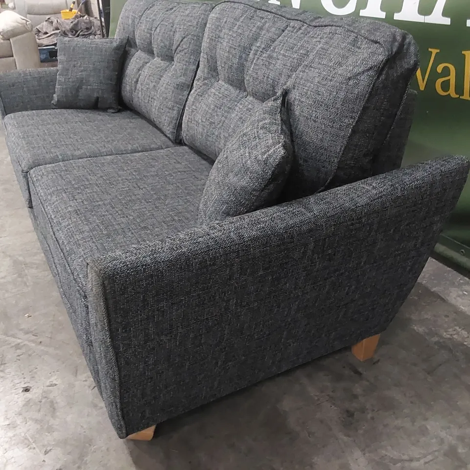 HALSTOW 3 SEATER FABRIC SOFA - CHARCOAL  RRP £899