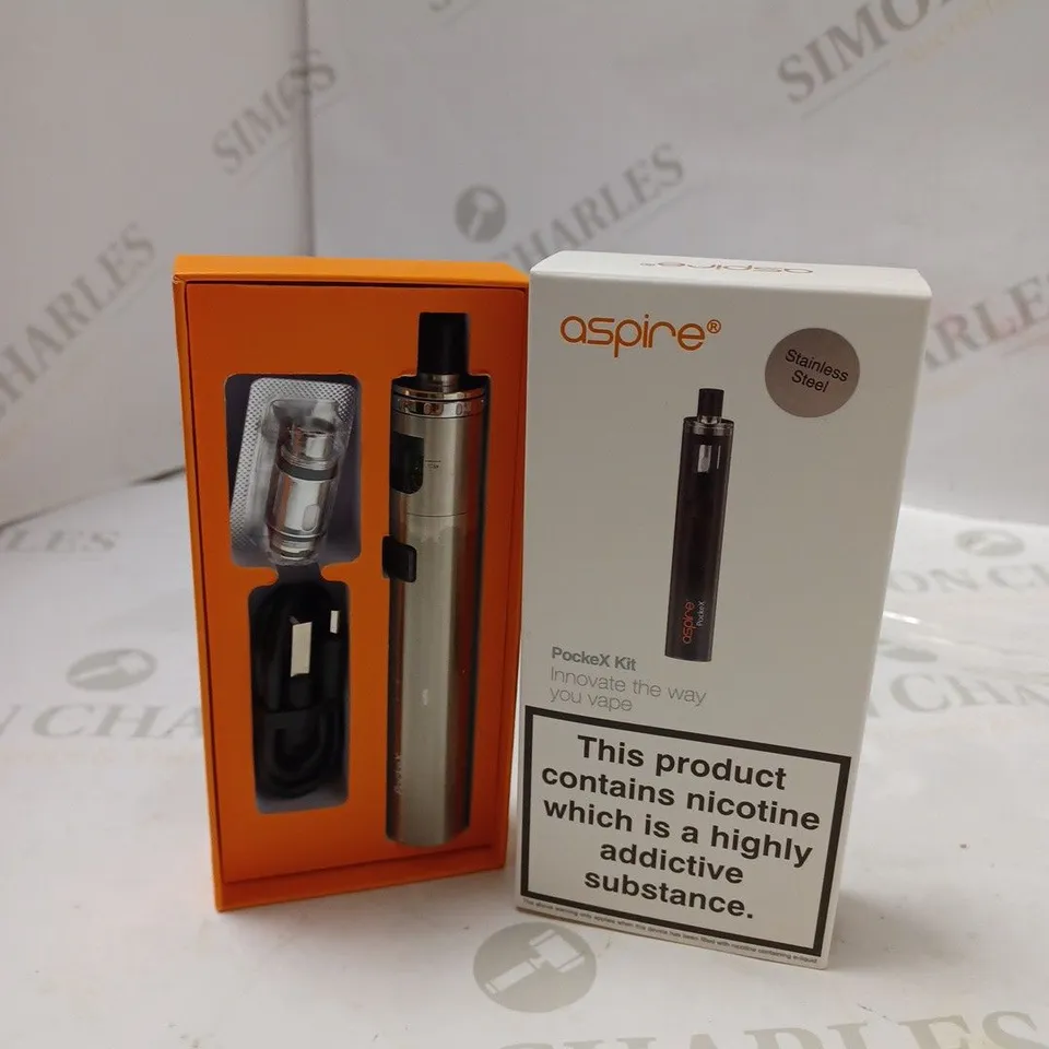 BOXED ASPIRE POCKEX KIT - STAINLESS STEEL. 