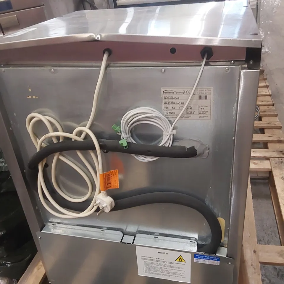 WILLIAMS HA135SA HC R2 UNDERCOUNTER SINGLE DOOR FRIDGE