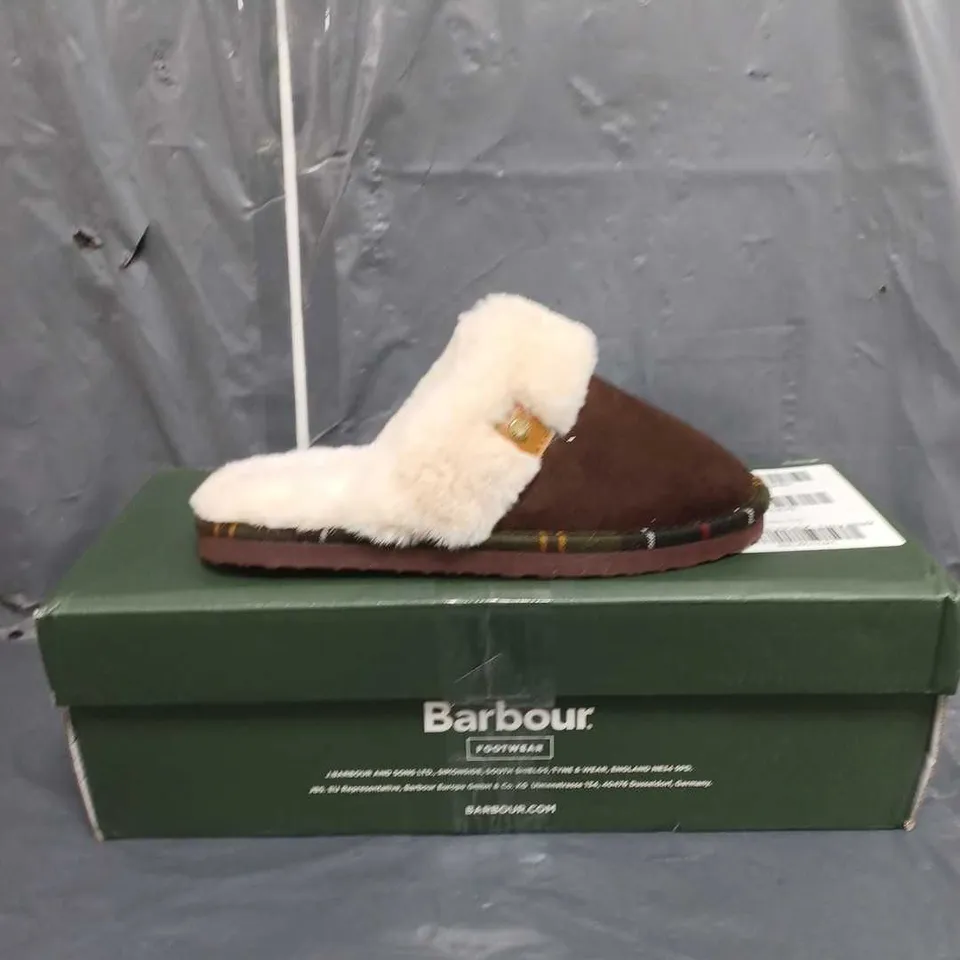 BOXED BARBOUR MULE SLIPPER SIZE 3 