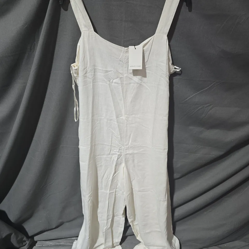 NOBODY'S CHILD BRIANNA JUMPSUIT – WHITE (SOFT STONE), UK 16 (EU 44, US 12)