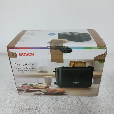 BOXED BOSCH DESIGN LINE TOASTER STAINLESS