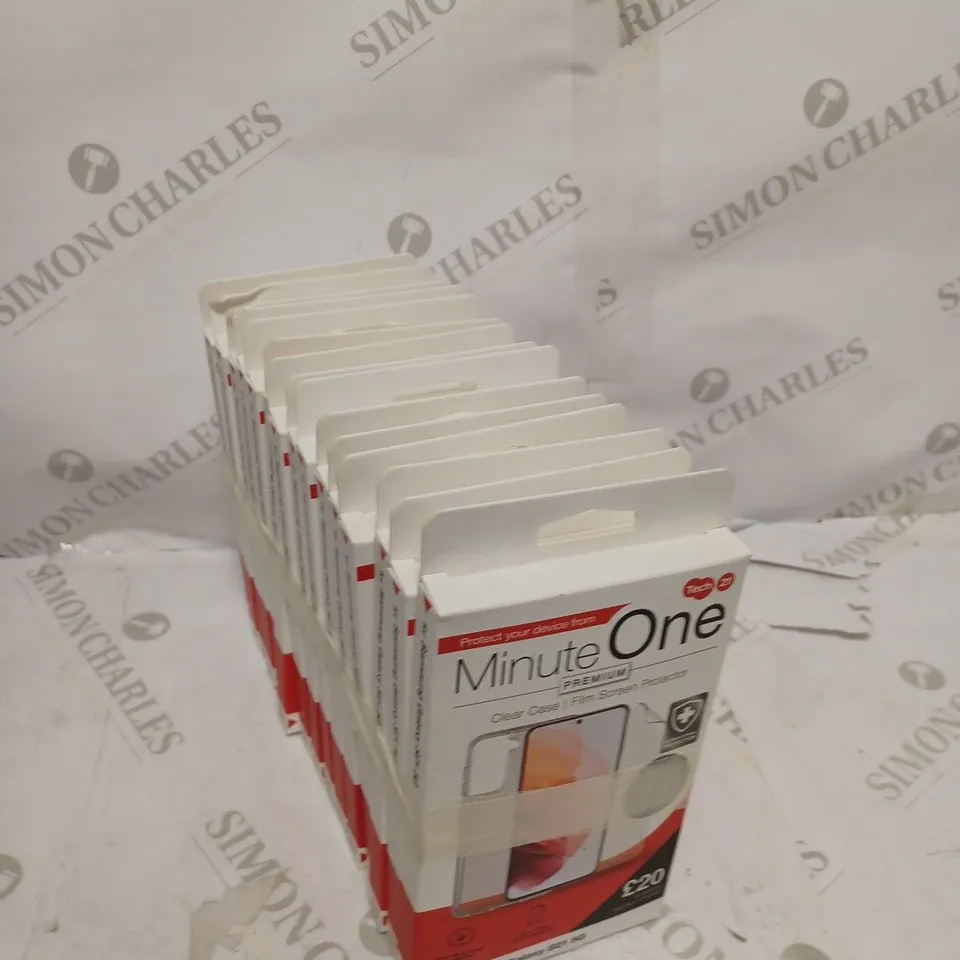 LOT OF 15 MINUTE ONE CLEAR CASE & SCREEN PROTECTOR KITS FOR SAMSUNG GALAXY S21+5G