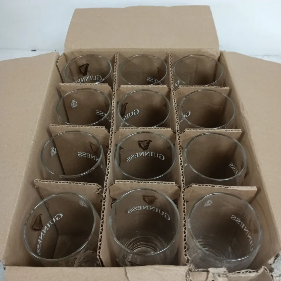 12 X GUINNESS PINT GLASSES