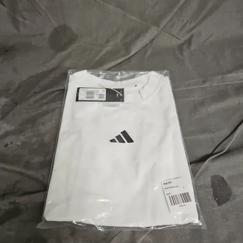BAGGED ADIDAS WOMENS BABY TEE IN WHITE SIZE S