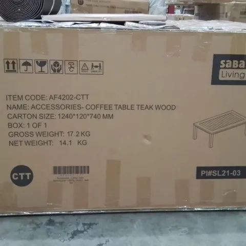 BOXED COFFEE TABLE -TEAKWOOD-