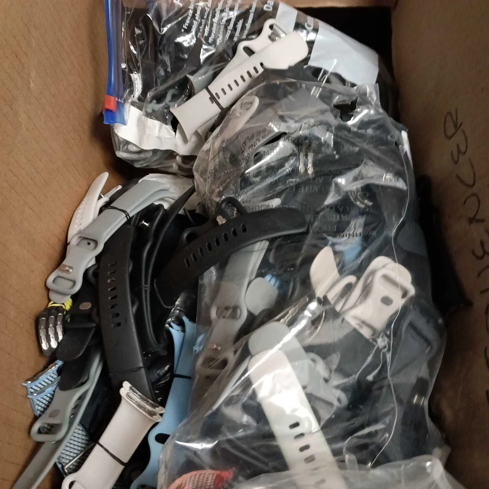 BOX OF APPROXIMATELY 200 ASSORTED WATCH STRAPS