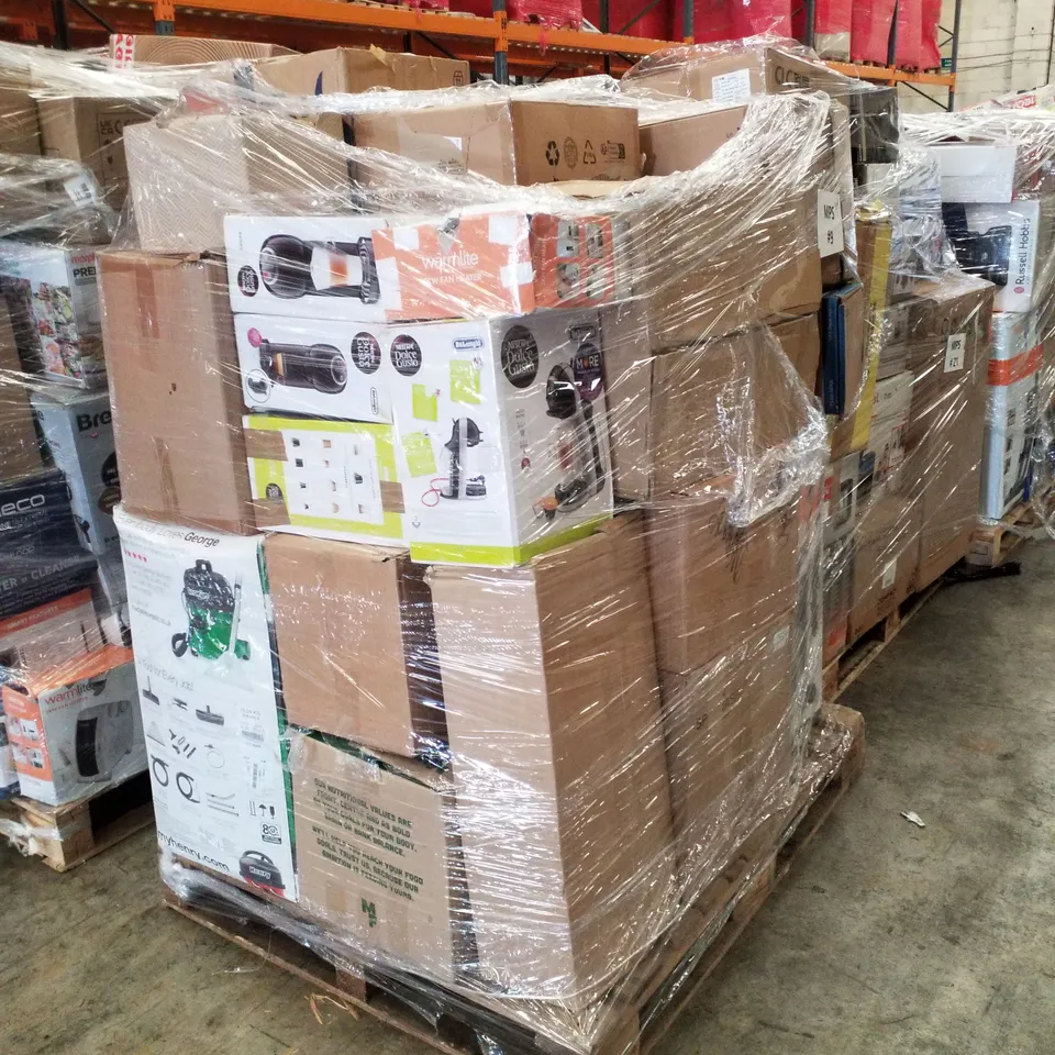 PALLET OF APPROXIMATELY 28 UNPROCESSED RAW RETURN HOUSEHOLD AND ELECTRICAL GOODS TO INCLUDE