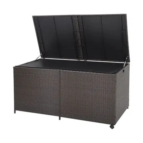 BOXED LATITUDE RUN LIPP 77CM W 660L WATER RESISTANT WICKER DECK BOX (1 BOX)