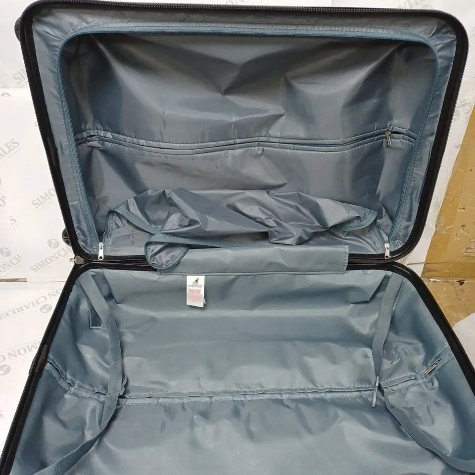 KANGOL HARDSHELL SUITCASE IN SILVER - 76CM