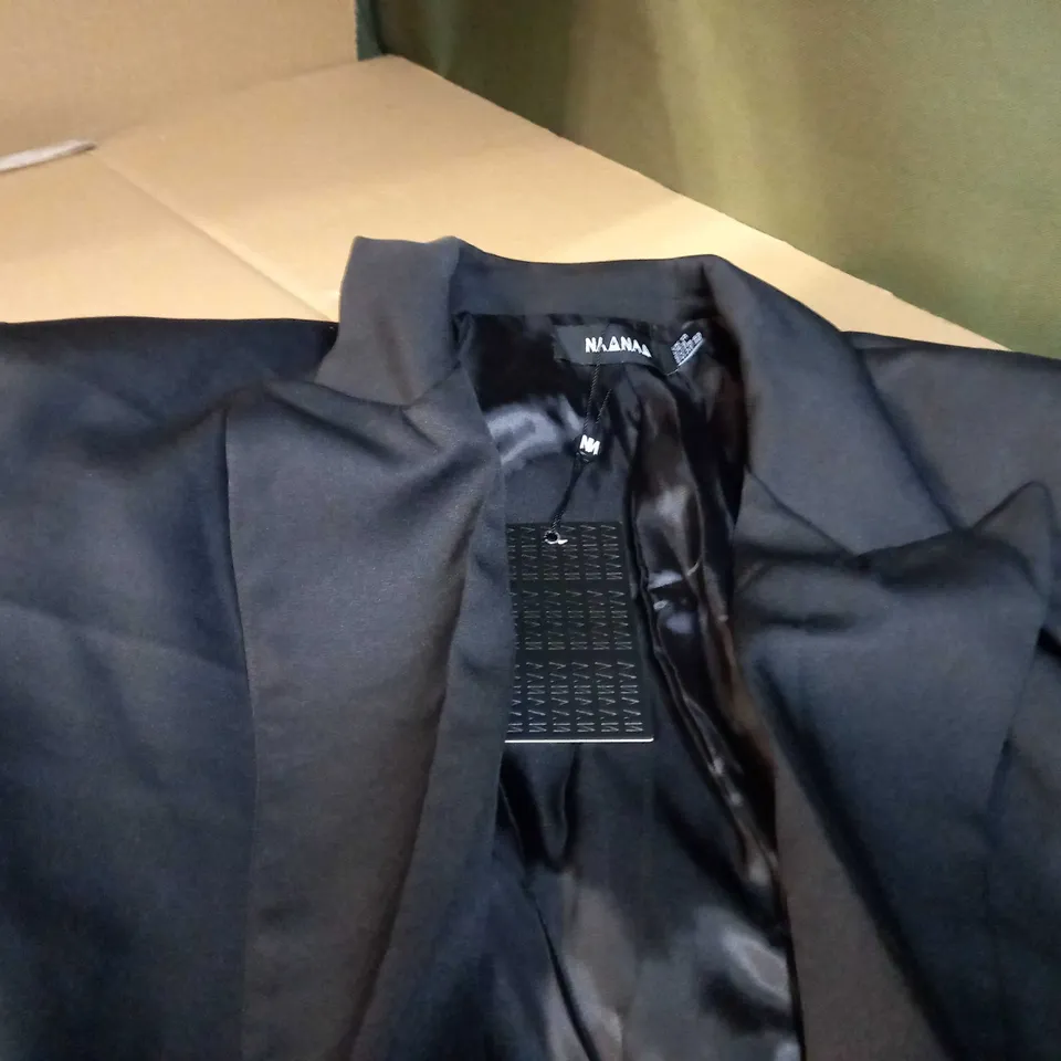 DESIGNER BLACK OVERSIZED BLAZER/JACKET - SIZE 12