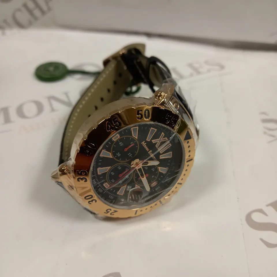 BOXED MANN EGERTON DIMENSION ROSE WATCH 