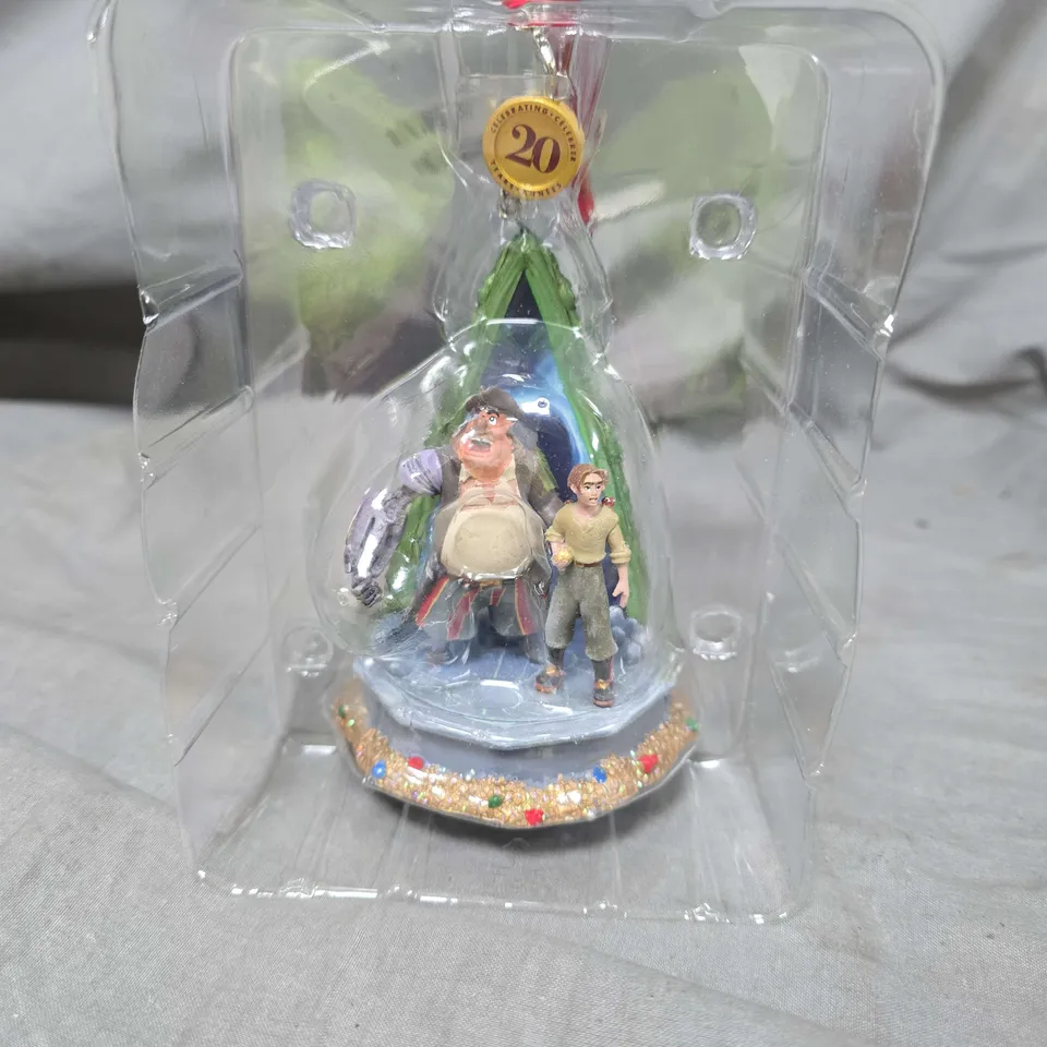 DISNEY COLLECTION 20TH ANNIVERSARY ORNAMENT – FIGURINE WITH GLITTER BASE