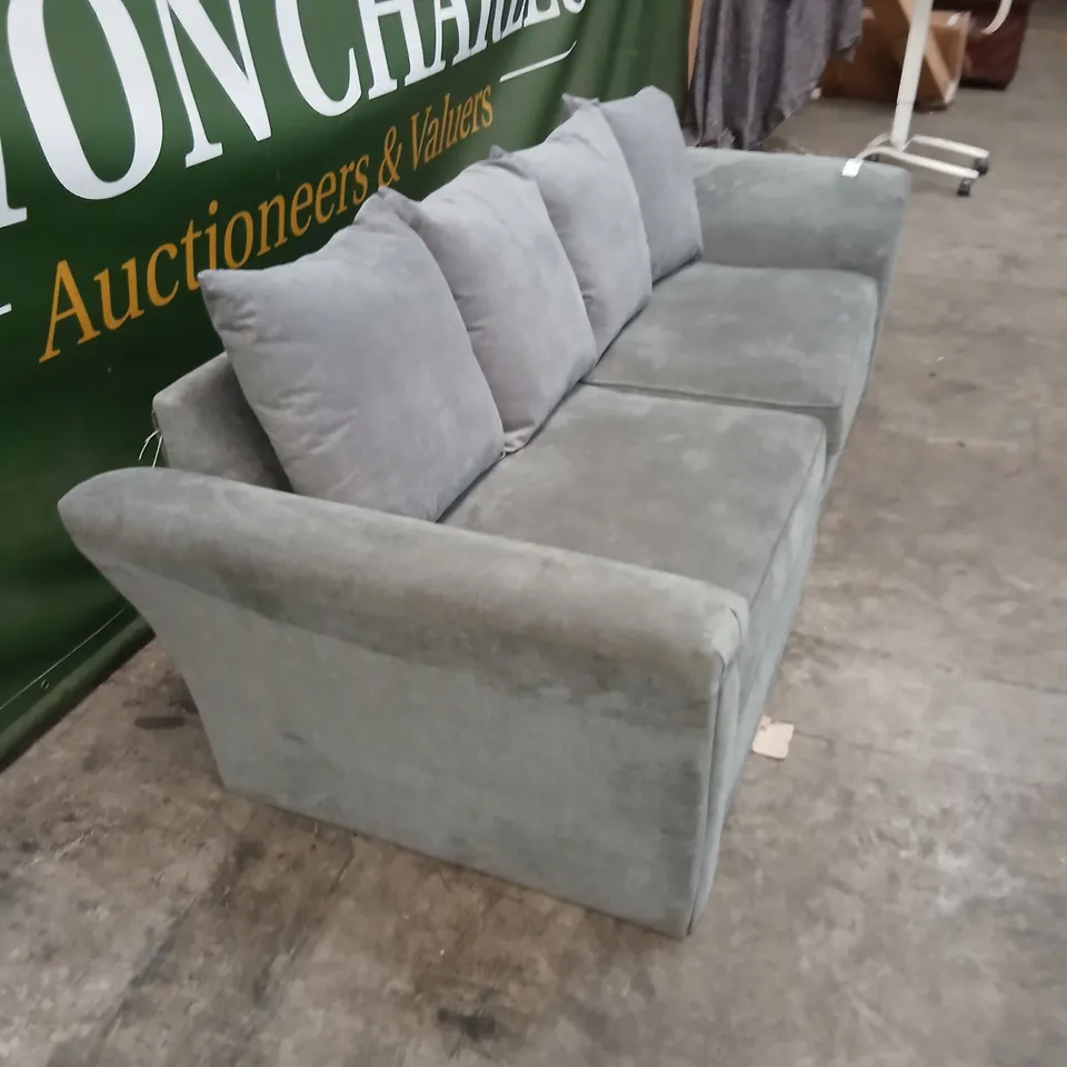 GREY FABRIC FOUR-SEAT SOFA