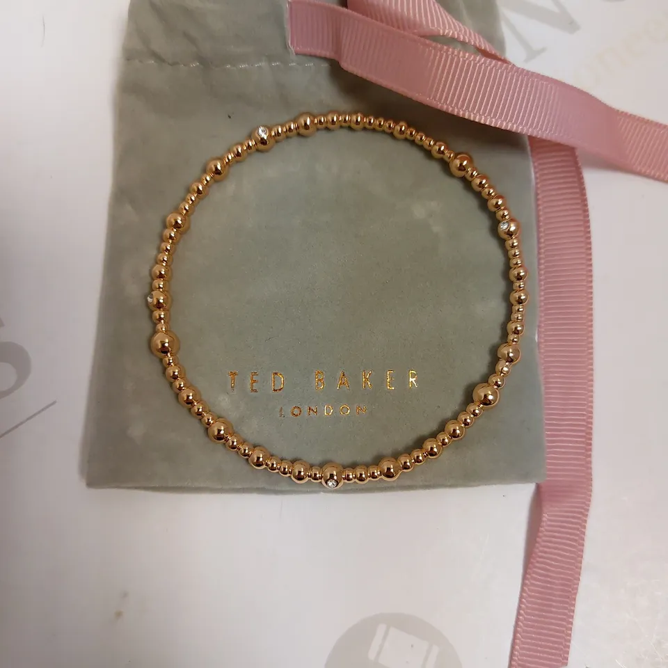 TED BAKER ROSE GOLD EFFECT BAND BRACELET