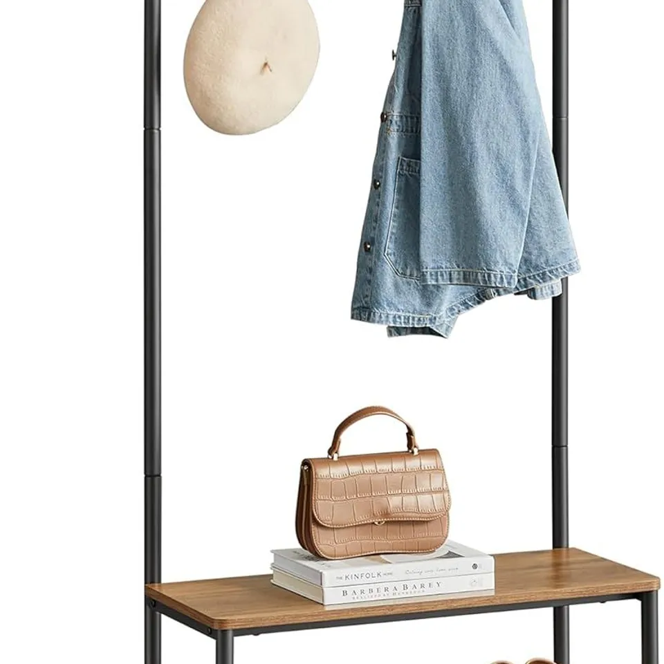 BOXED VASAGLE COAT RACK, HALLWAY CABINET