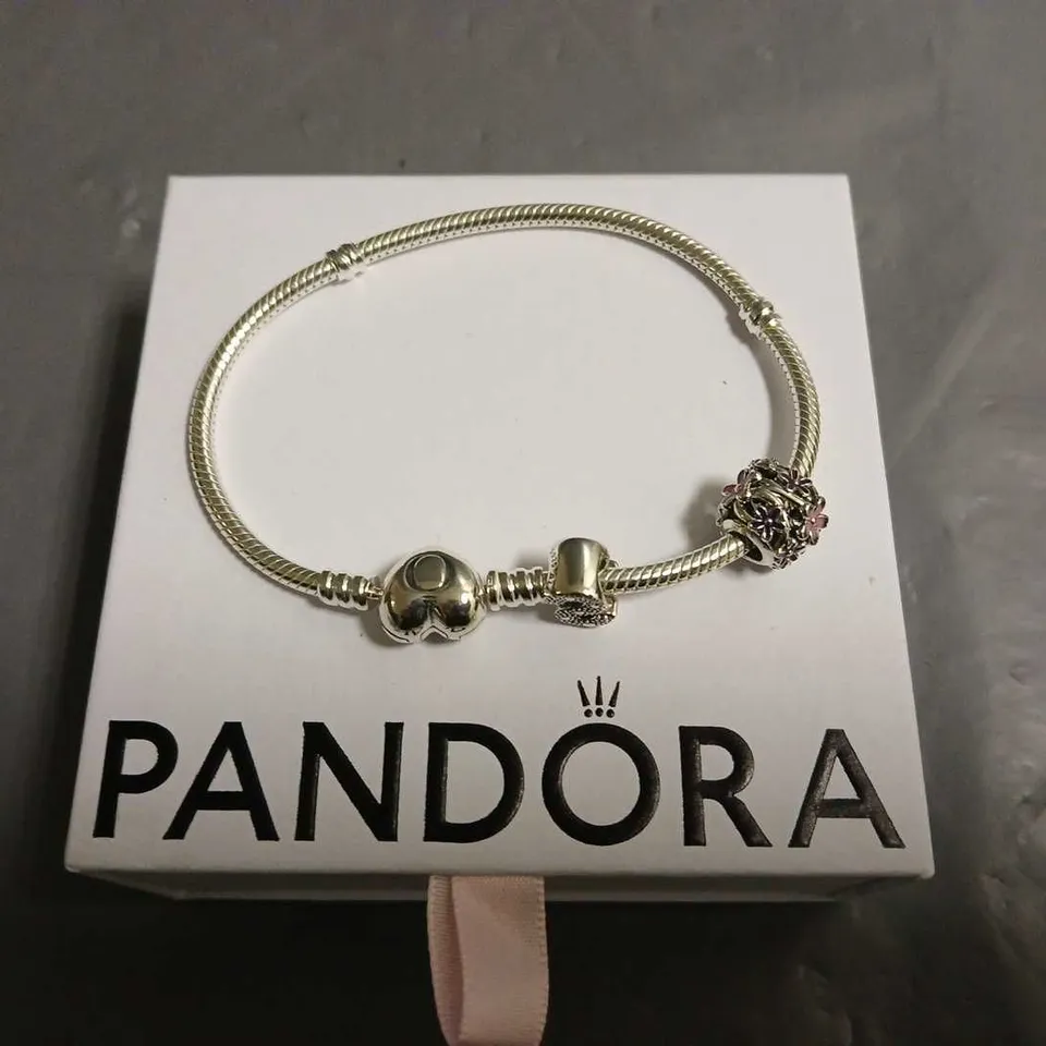 PANDORA HEART THEMED BRACELET WITH TWO CHARMS