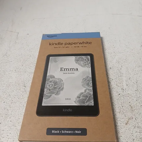 AMAZON KINDLE PAPERWHITE (GEN 12) 16GB – BOXED, BLACK
