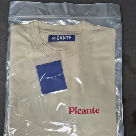 SEALED PICANTE GORDAL T-SHIRT IN IVORY SIZE XXL