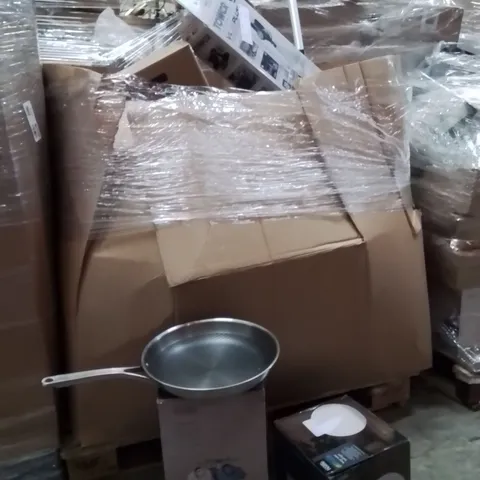 PALLET OF ASSORTED HOUSEHOLD GOODS AND PRODUCTS TO INCLUDE;SOLAR LIGHT,PAN,DRYER POD,KIDS TOYS AND GAMES 