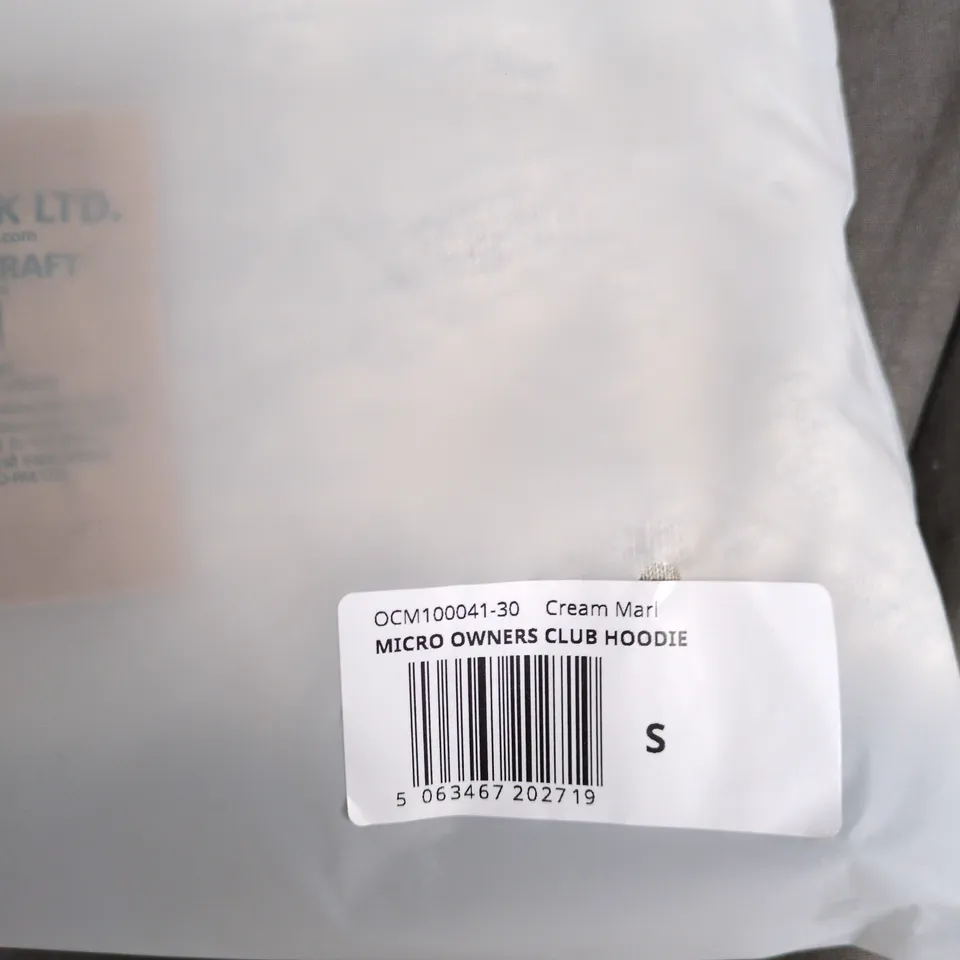 REPRESENT MICRO OWNERS CLUB HOODIE – CREAM MARL, UK SIZE S