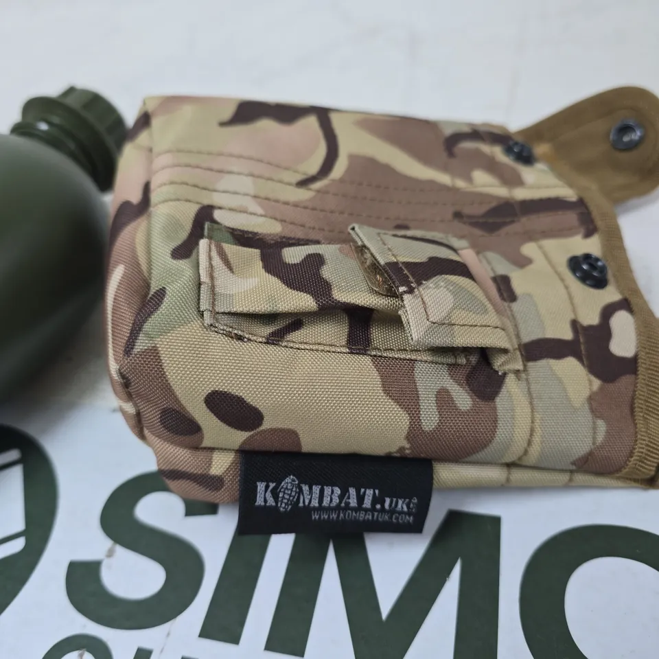 KOMBAT UK CANTEEN WITH CAMOUFLAGE POUCH 