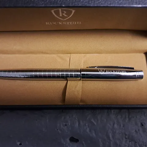 RUCKSTUHL STAINLESS STEEL LUXURY PEN IN GIFT BOX