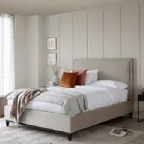 BOXED DANETTI MONICA KING OTTOMAN BED - ROSE PINK SIGNATURE VELVET AND PIUM SIGNATURE VELVET (3 BOXES)