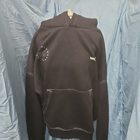 SWD BLACK HOODIE WITH GRAPHIC PRINT, SIZE L (EU L / US L)