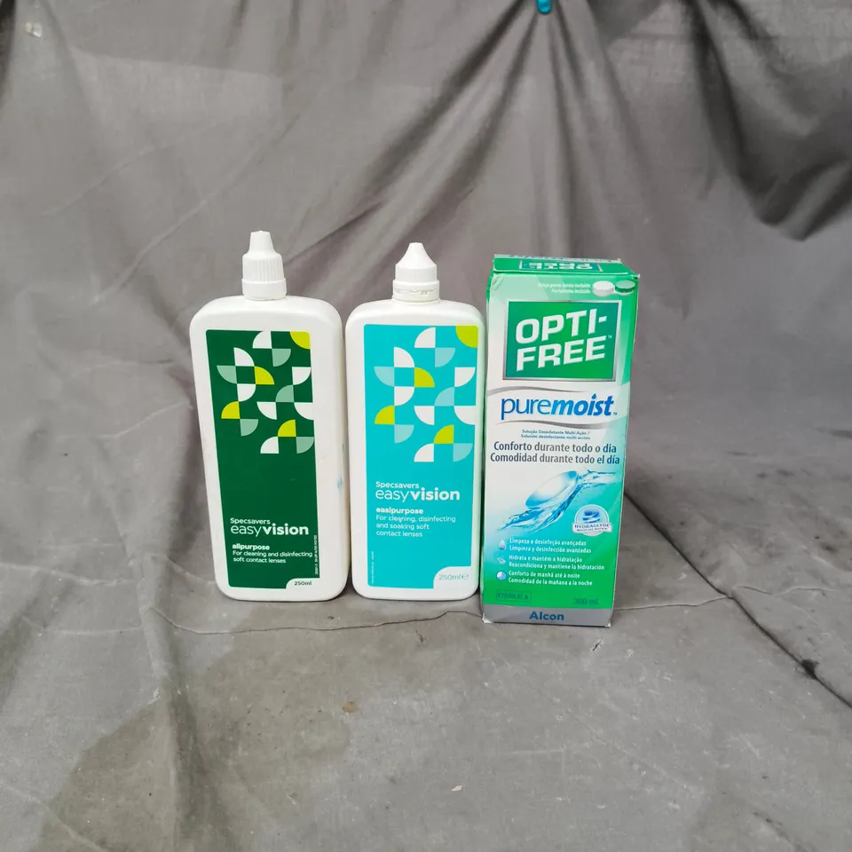 APPROXIMATELY 20 ASSORTED CONTACT LENS SOLUTION PRODUCTS - COLLECTION ONLY 