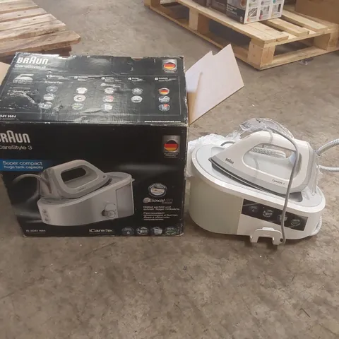BOXED BRAUN CARESTYLE 3 IS 3041 WH IRONING SYSTEM