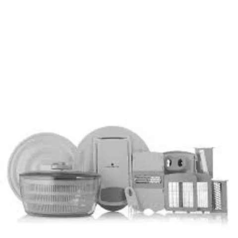 COOK'S ESSENTIALS 6-IN-1 CHOP & SPIN FOOD PREPARATION SET