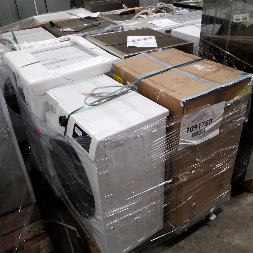 PALLET OF APPROXIMATELY 4 UNPROCESSED RAW RETURN WHITE GOODS TO INCLUDE;