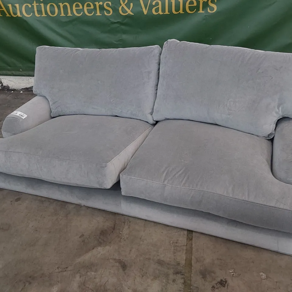 QUALITY BRITISH DESIGNER LOUNGE Co. BRIONY  2.5 SEATER SOFA GREY PLUSH FABRIC 